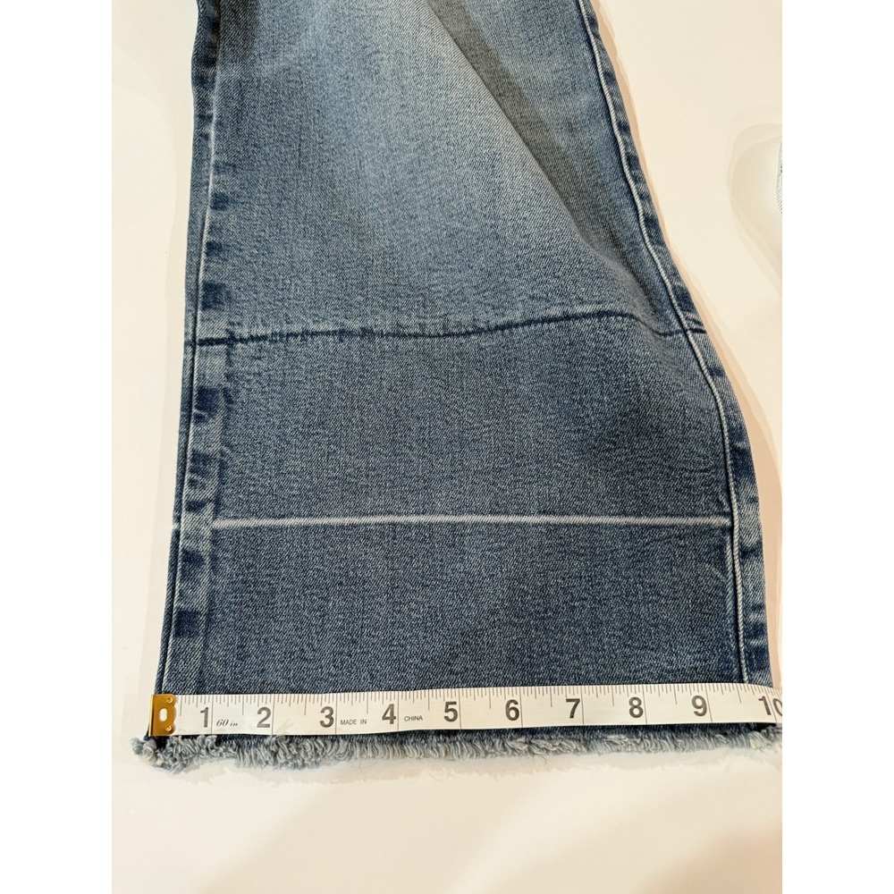Talbots Wide Leg Crop Jean Mattituck Wash Blue Stretch Denim Size 10 NEW Cotton - Picture 7 of 10